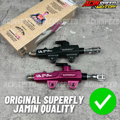 ORIGINAL SUPERFLY REAR BRAKE MASTER PUMP 14MM UNIVERSAL/ Y15 Y16 LC135 LCV8 RS150 RSX/ MASTER PUMP SUPERFLY/ PINK BLACK -By Sea Courier Method 🚢📦