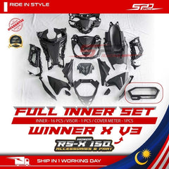 Cover Set Winner X V3 Convert Set I Grey Sport + Lemon Strike I Included Inner Set I ORIGINAL HONDA PNP For RS-X 150 By Sea Courier Method 🚢📦