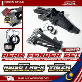 Rear Fender Set RS150 RSX Y16ZR Install YAMAHA Y15 Rear Fender Mudguard Belakang Ekor Carbon + Number Plate Lamp PNP -By Sea Courier Method 🚢📦