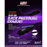 DHC- UMA RACING BACK PRESSURE 32MM (inlet 28mm) Y16 LC135 LC 135 V8 RS150 RSX 32-35-32 EXHAUST EKZOS JPJ PASS -By Sea Courier Method 🚢📦