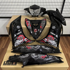 DHC- JL Coverset MagicBoy Dragon Naga Hitam LC135 V1 V2 V4 V5 V6 V7 V8 Y15 Y16 naga Choii Dragon Sticker -By Sea Courier Method 🚢📦