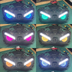 Y16ZR POSITION LAMP MATA GABAN RUNNING LED RGB MODE PILOT LAMP LAMPU DADA Y16ZR WITH CONTROL -By Sea Courier Method 🚢📦