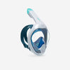 Surface snorkelling mask Easybreath + with acoustic valve > age 10 blue