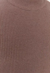 Mink Men's Fitted Tight Fit Half Turtleneck Corduroy Knitwear Sweater.