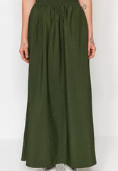 A-Line Parachute Maxi Skirt