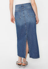 Denim Midi Skirt