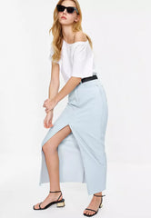 Denim Maxi Skirt