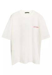 Ecru Men's Oversize/Wide Cut Crew Neck 100% Cotton Anime Printed T-Shirt