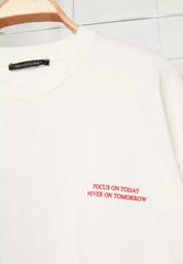 Ecru Men's Oversize/Wide Cut Crew Neck 100% Cotton Anime Printed T-Shirt