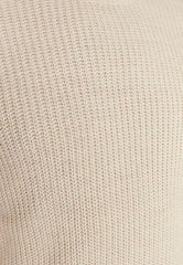 Beige Men's Oversize Fit Wide fit Crew neck Basic Knitwear Sweater