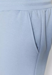 Blue Men's Basic Regular/Normal Cut Jogger Pants With Elasticated Legs