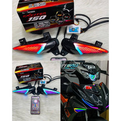 Xinhan audi i8 light set with color changing app and EXCITER 150 mounting effect (1 set) -By Sea Courier Method 🚢📦