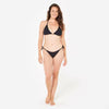 Women’s textured triangle swimsuit top - Mae black