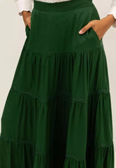 FSC Rayon Tiered Frill Skirt