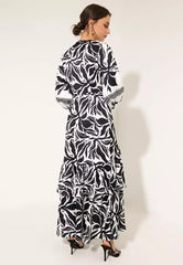 Recycled Polyester Tribal Wrap Dress