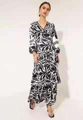Recycled Polyester Tribal Wrap Dress