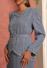 RECYCLED CHIFFON ZELIE KURUNG SET