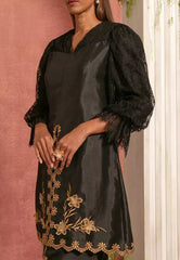 Embroidered Pleated Kurung Labuh