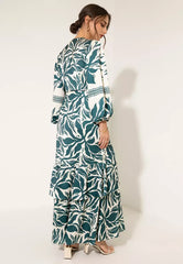 Recycled Polyester Tribal Wrap Dress