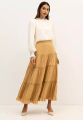 FSC Rayon Tiered Frill Skirt