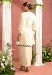 Embroidered Pleated Kurung Labuh