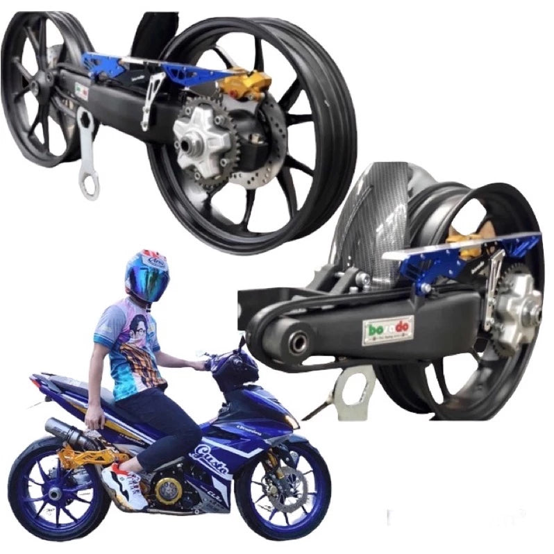 Y15ZR/LC135/RS150 BOSADO SINGLE SWING ARM CUTING DUCATI (250/350-17) -By Sea Courier Method 🚢📦