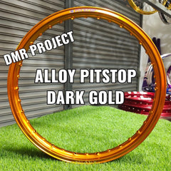 ALLOY RIM W125/W100R (DISC) 1.40X17 COMPLATE SET AIK SIA/STRONGER CHARTER HUB CHROME RIM ALLOY WAVE 125 -By Sea Courier Method 🚢📦
