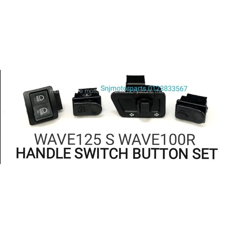 WAVE125 WAVE125S WAVE125X WAVE100R HANDLE SWITCH BUTTON SET -By Sea Courier Method 🚢📦