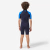 100 kid's 1.5 mm neoprene blue Shorty Surfing wetsuit