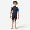 100 kid's 1.5 mm neoprene blue Shorty Surfing wetsuit