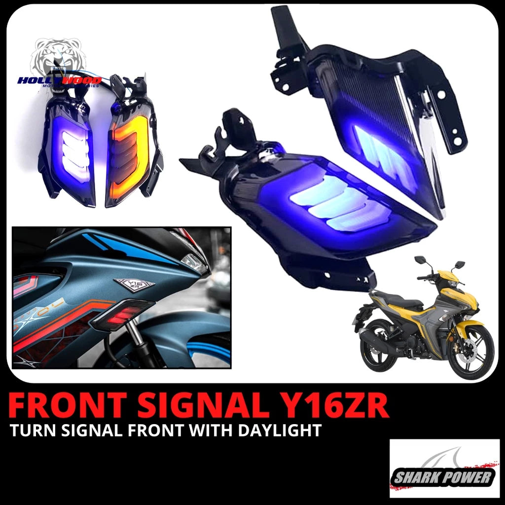 YAMAHA Y16 Y16ZR LAMPU SIGNAL DEPAN FRONT SIGNAL WITH DAY LIGHT COLOR READY STOCK -By Air Courier Method ✈️📦