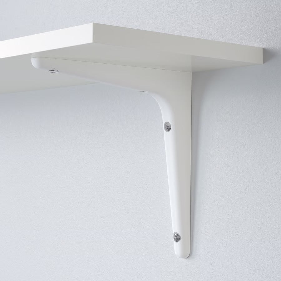BURHULT / SIBBHULT Wall shelf, white/white, 59x20 cm