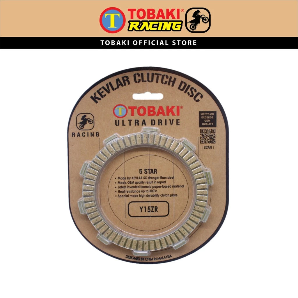 TOBAKI X Kevlar Clutch Disc LC135 Y15ZR RS150R EX5 WAVE125 RXZ R15 R25 ZX150 -By Sea Courier Method 🚢📦