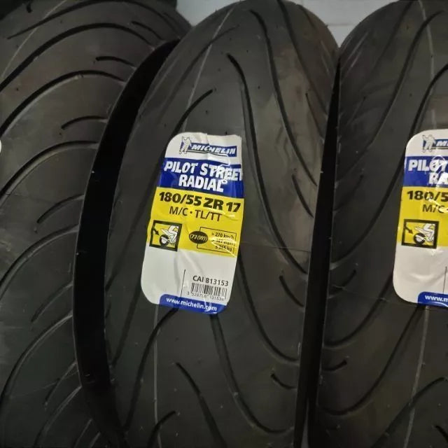 DHC- MICHELIN PILOT STREET RADIAL TAYAR 180/55ZR17 -By Sea Courier Method 🚢📦