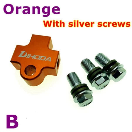 Universal Motorcycle Modified Hydraulic Brake Hose Line CNC Pipe Tee Connector Tee Coupling Tee Fitting 3 way Adapter -By Sea Courier Method 🚢📦