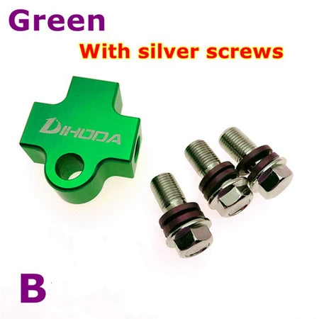 Universal Motorcycle Modified Hydraulic Brake Hose Line CNC Pipe Tee Connector Tee Coupling Tee Fitting 3 way Adapter -By Sea Courier Method 🚢📦