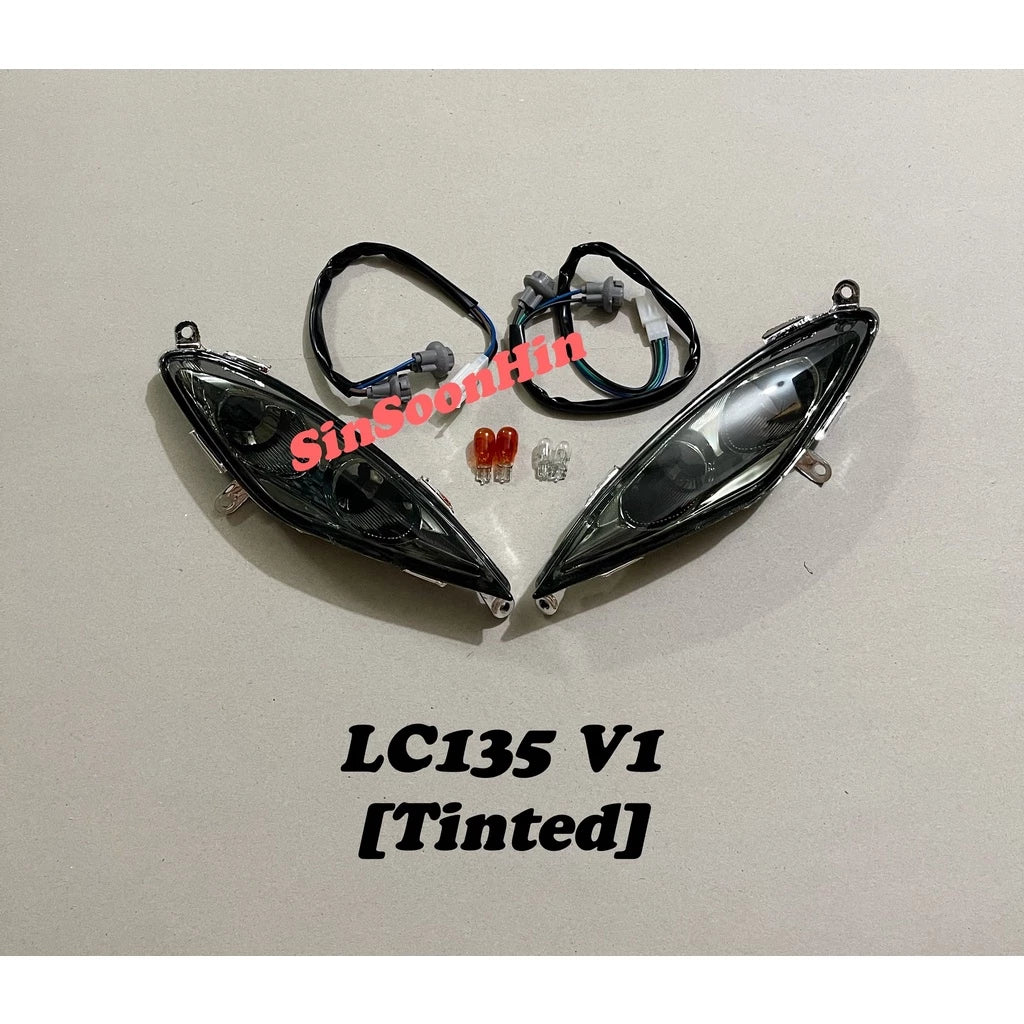 Yamaha LC135 V1 Front Signal Lamp Assy / Socket / Bulb [ SMOKE / TINTED / CLEAR / BLUE ] -By Sea Courier Method 🚢📦