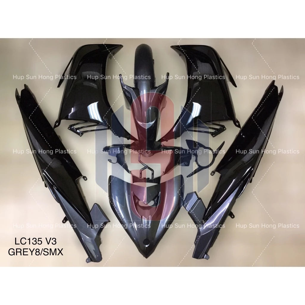 YAMAHA 135LC V2 V3 V4 V5 V6 Clutch 5s LC Full Body Cover Set Coverset Bodyset Kaver LCV2 LCV3 LCV4 LC135 -By Sea Courier Method 🚢📦