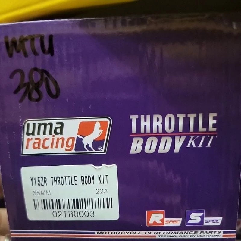UMA THROTTLE BODY KIT( UMA RACING ) (Y15ZR) 32MM 34MM 36MM 38MM 40MM 42MM Y15 Y15Z -By Sea Courier Method 🚢📦