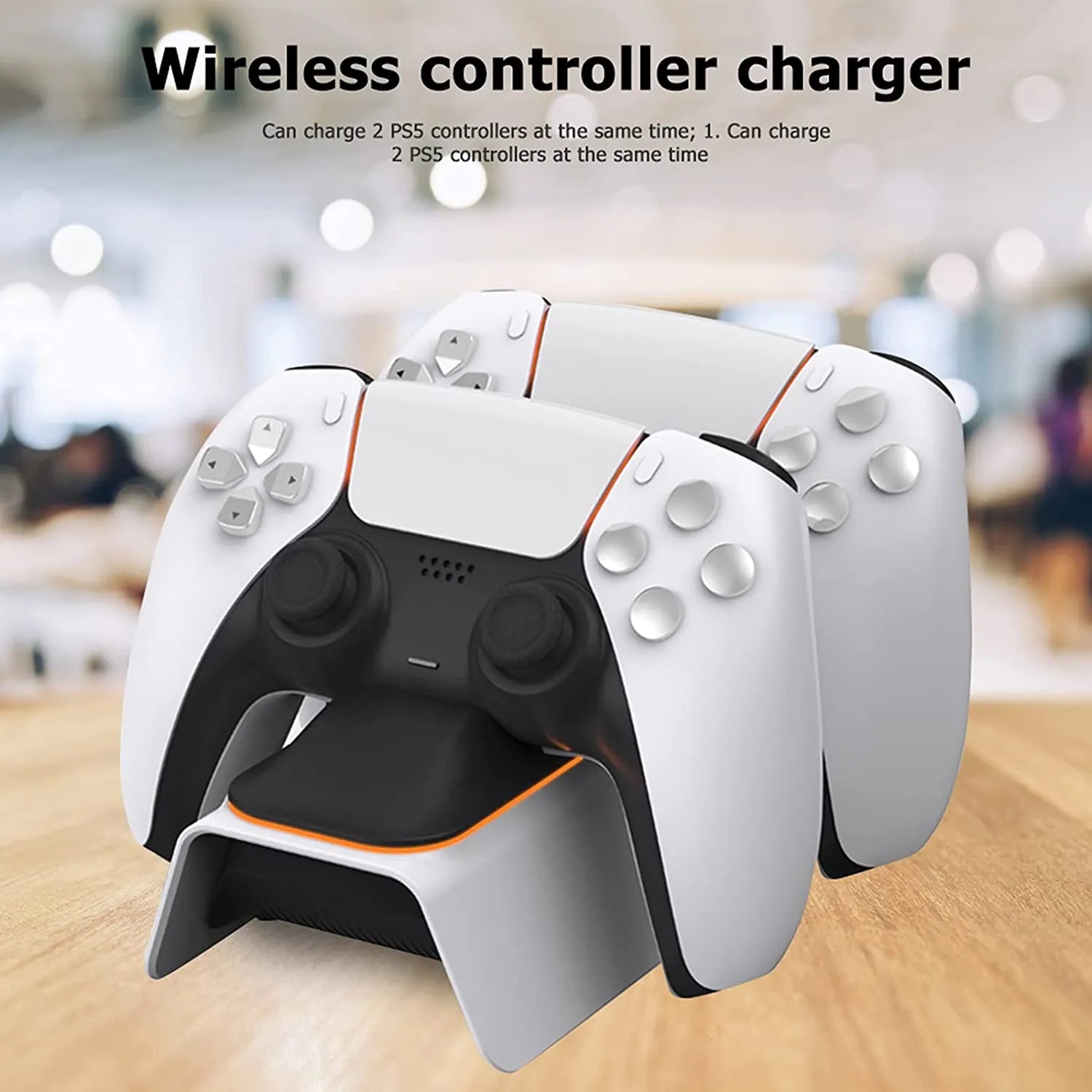 DOBE PS5 Controller Charger Dock Breathing Lamp Dual Sense Fast Charging Stand Station for PlayStation 5 TP5-0521B -By Sea Courier Method 🚢📦