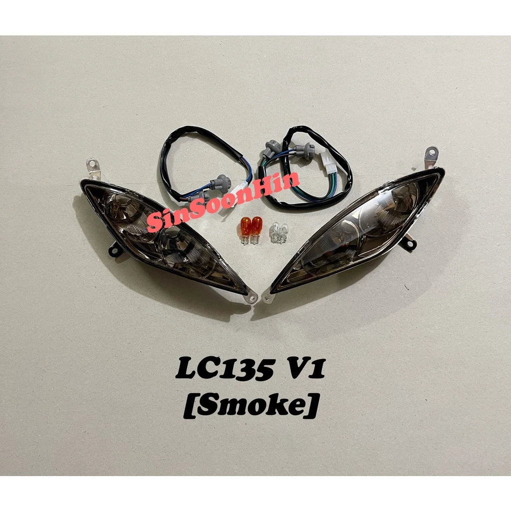Yamaha LC135 V1 Front Signal Lamp Assy / Socket / Bulb [ SMOKE / TINTED / CLEAR / BLUE ] -By Sea Courier Method 🚢📦