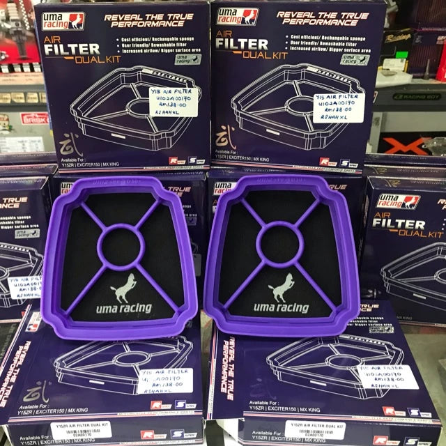 UMA RACING Air Filter LC135 Y15 Y16 VF3I NMax RS150 RSX Fz150 NVX155 V2 R15 MT15 PCX AVANTIZ SOLARIZ vario -By Sea Courier Method 🚢📦