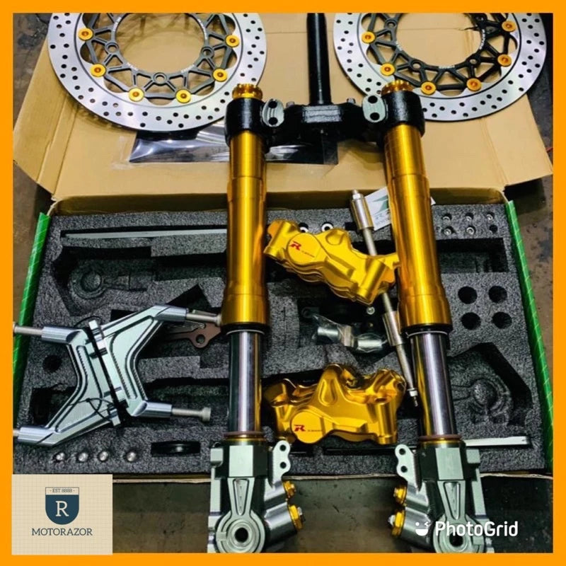 RAPIDO ADJUSTABLE USD FORK FOR DOUBLE DISC SET Y15 RS150 NVX155 SYM VF3I -By Sea Courier Method 🚢📦