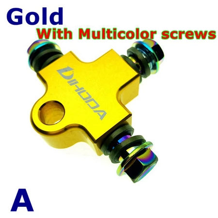 Universal Motorcycle Modified Hydraulic Brake Hose Line CNC Pipe Tee Connector Tee Coupling Tee Fitting 3 way Adapter -By Sea Courier Method 🚢📦