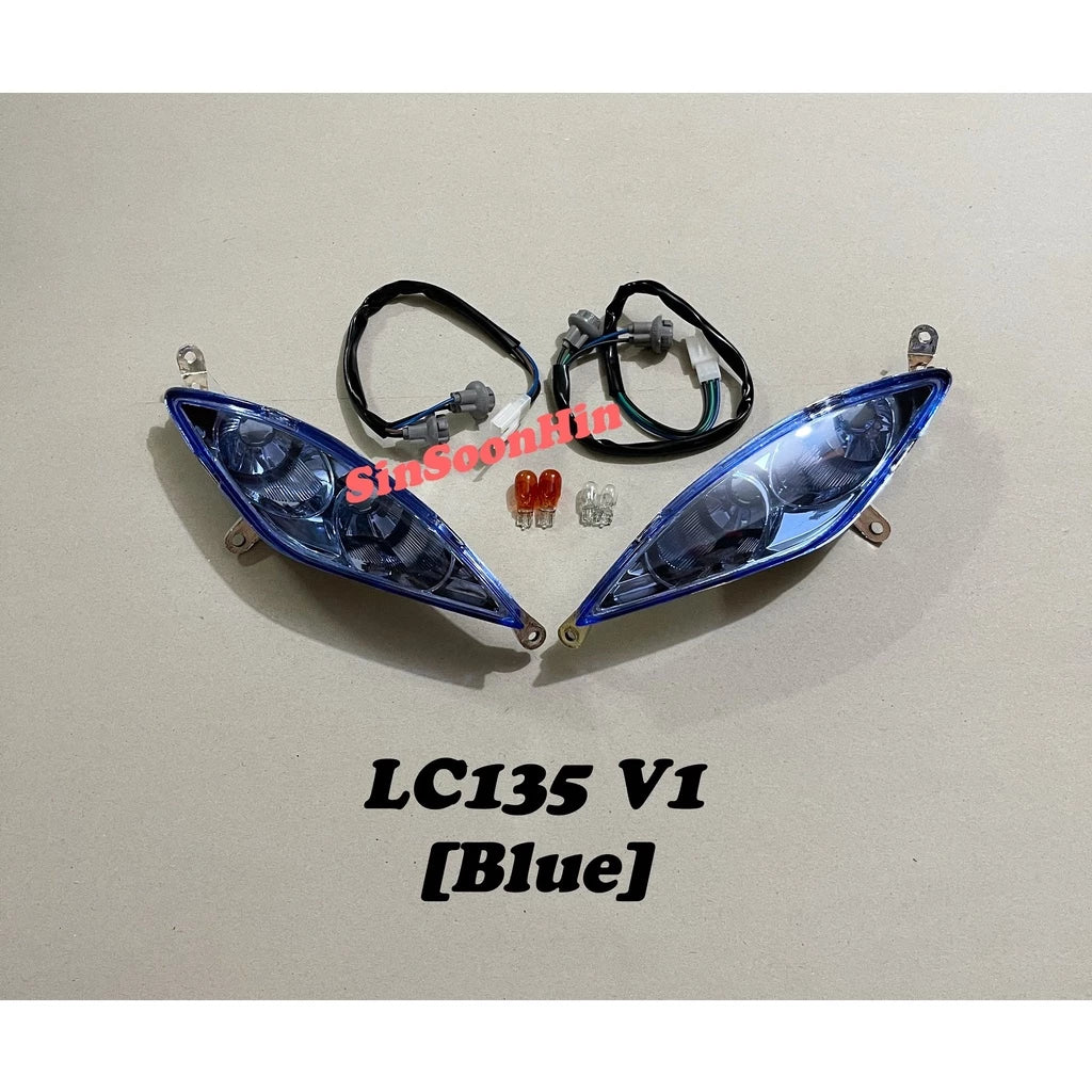 Yamaha LC135 V1 Front Signal Lamp Assy / Socket / Bulb [ SMOKE / TINTED / CLEAR / BLUE ] -By Sea Courier Method 🚢📦