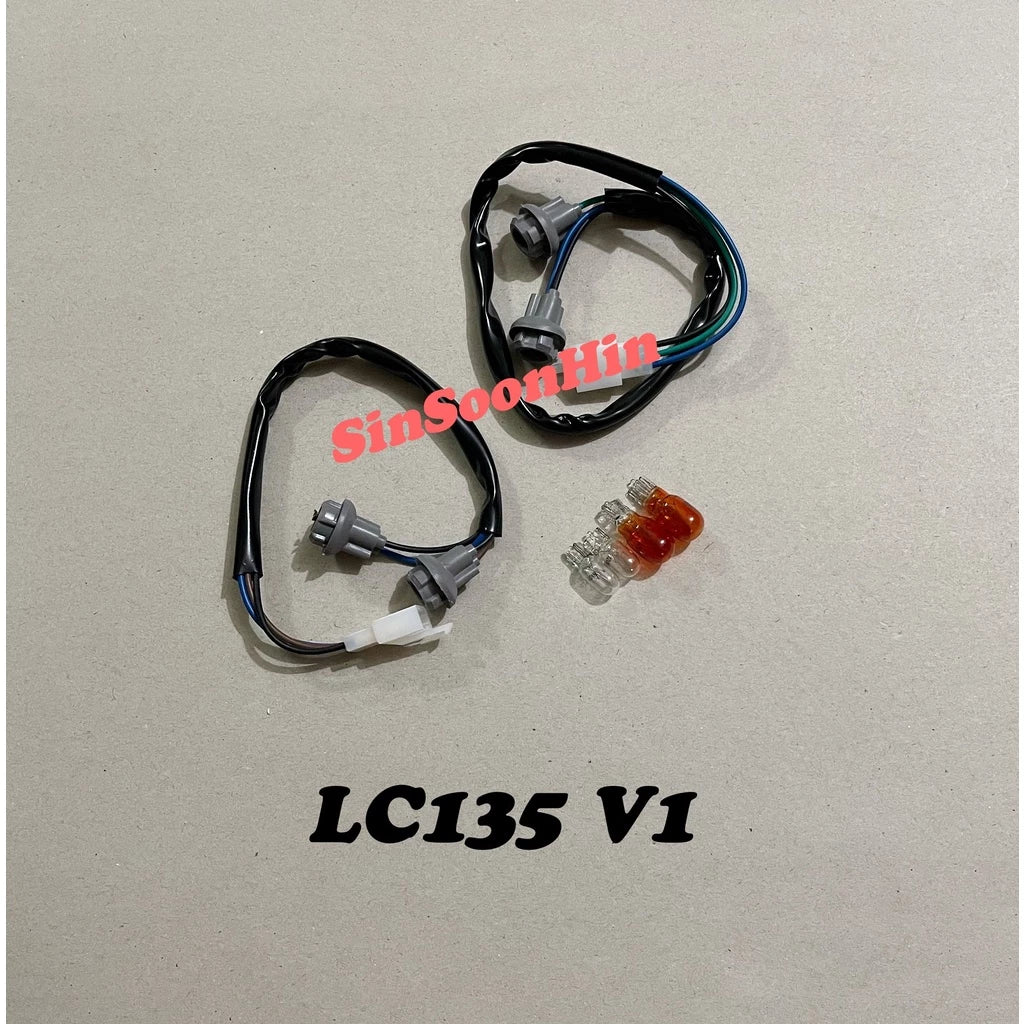 Yamaha LC135 V1 Front Signal Lamp Assy / Socket / Bulb [ SMOKE / TINTED / CLEAR / BLUE ] -By Sea Courier Method 🚢📦
