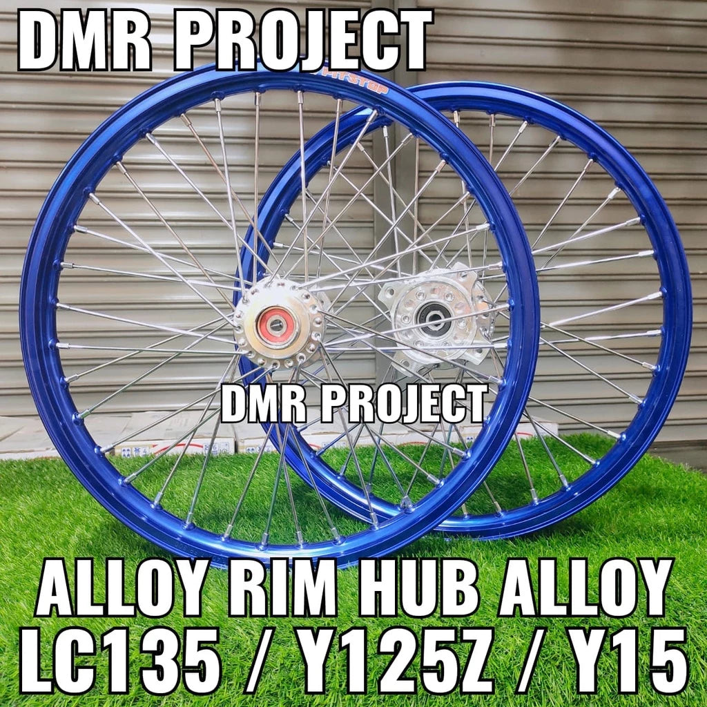 DHC- ALLOY RIM Y15/LC5S/Y125Z/LC135 1.40x17 HUB ALLOY HUB SPRINT COMPLATE SET (BELAKANG DISC) AS33/STRONGER CHARTER -By Sea Courier Method 🚢📦