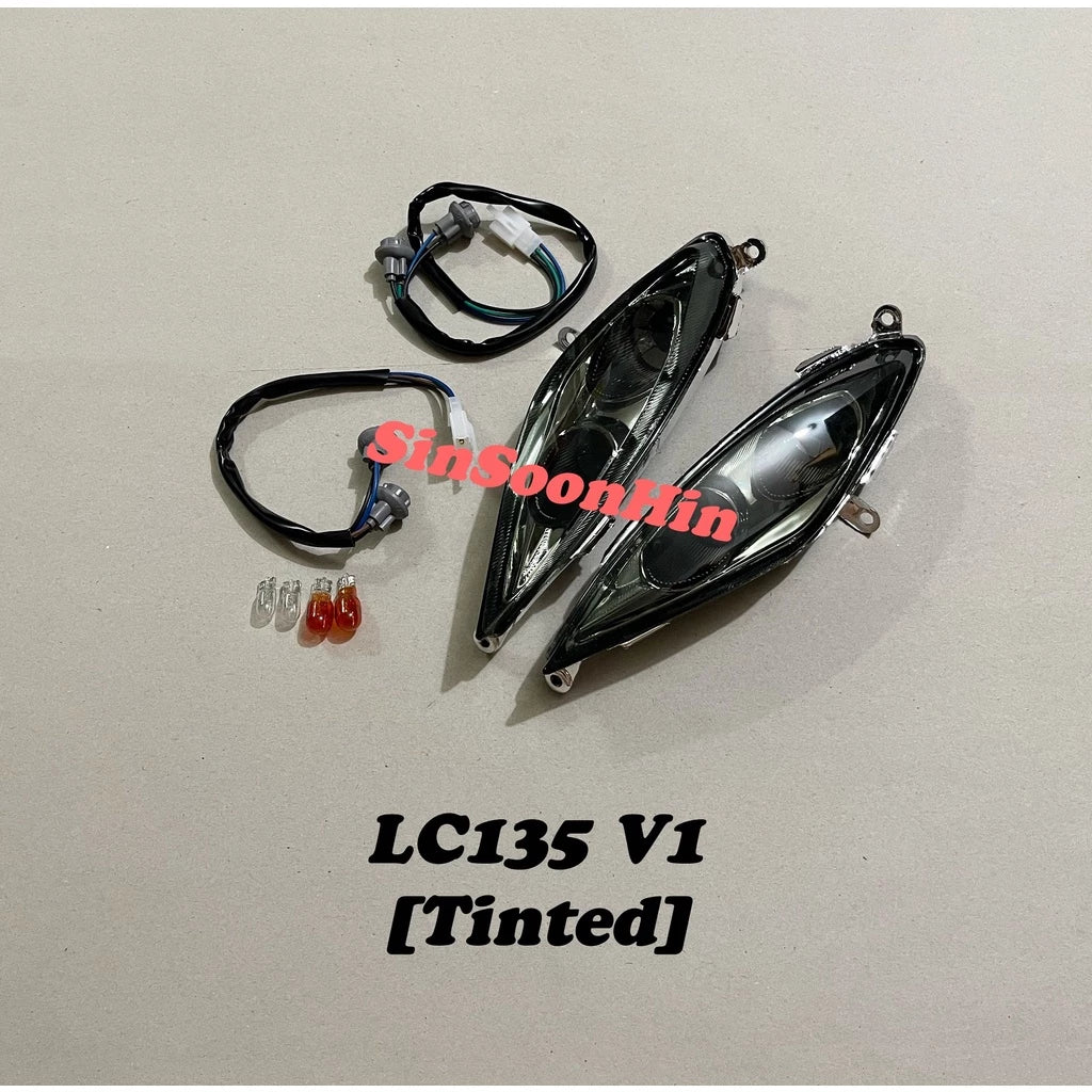 Yamaha LC135 V1 Front Signal Lamp Assy / Socket / Bulb [ SMOKE / TINTED / CLEAR / BLUE ] -By Sea Courier Method 🚢📦