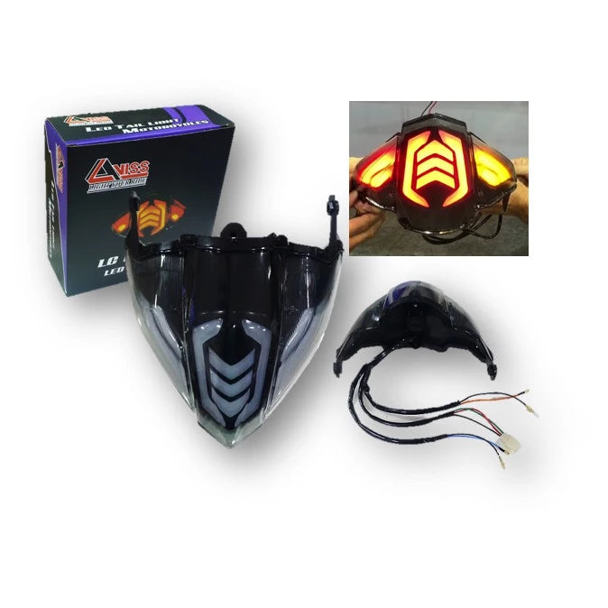 DHC- Viss LED Tail Lamp Taillight Tail light Lampu Belakang LC135 NEW / LC135 V2-V7 (siap signal tanam) -By Sea Courier Method 🚢📦