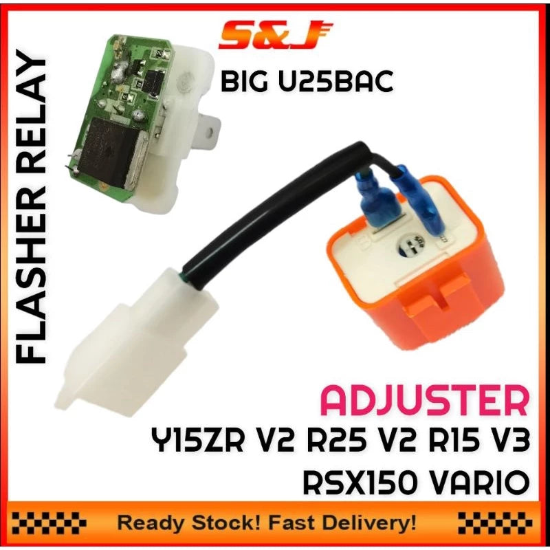 UNIVERSAL RSX Y15ZR V2 R25 V2 R15 V3 VARIO LED SIGNAL FLASHER RELAY DOUBLE SIGNAL RELAY -By Sea Courier Method 🚢📦